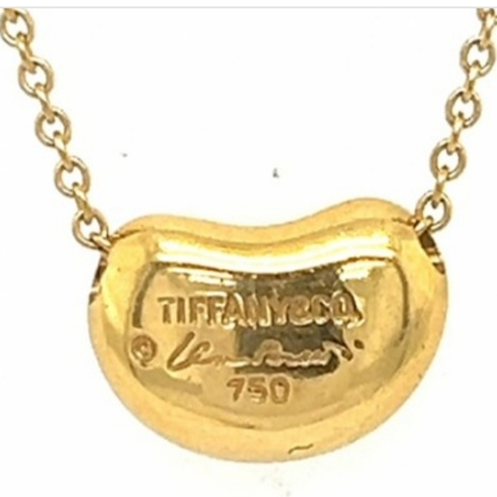 18K Tiffany & Co. Elsa Peretti Bean Necklace